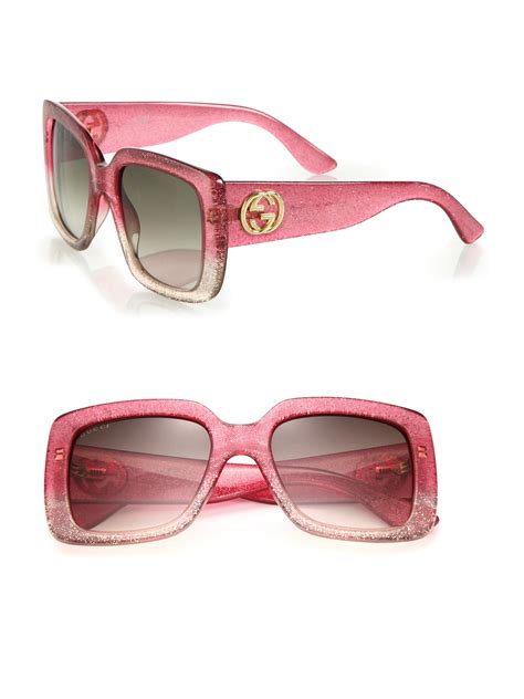 gucci sunglasses with glitter|gucci bedazzled sunglasses.